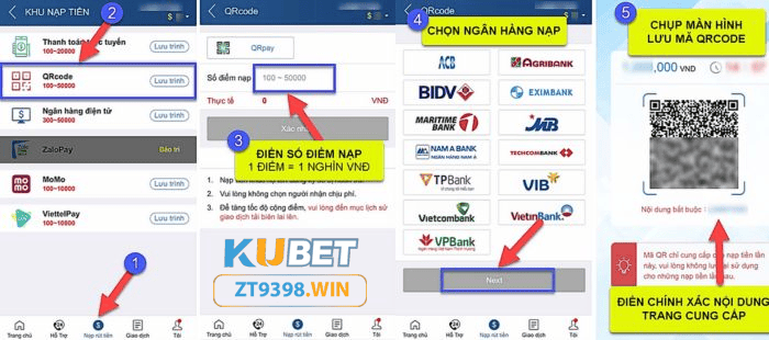 Nạp tiền Kubet - Hỗ trợ đa dạngphương thức giao dịch nhanh chón
